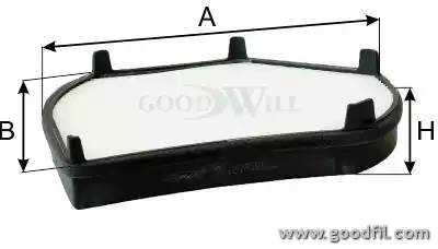 Фильтр салона AG452CF AG 452 CF GOODWILL