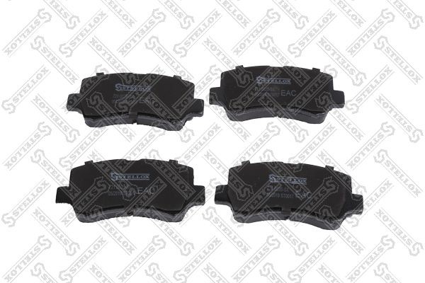 колодки дисковые пер.! с антиск. пл.\ Chery, Suzuki Wagon R+ 1.0i-1.2i 16V & 4WD 721-002B-SX STELLOX