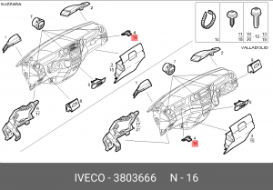 КВИТАНИЦИЯ ЗА ЗАМОК (10130090/050517/0018687) 3803666 IVECO