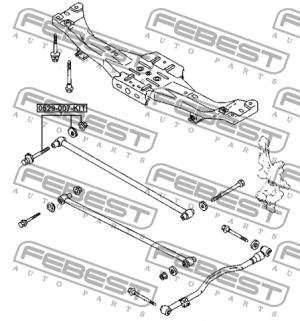Болт с эксцентрицом ремкомплект 0529-007-KIT 0529-007-KIT FEBEST