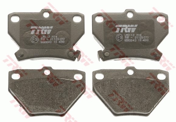 GDB3243 741 02=FDB1395=572450B!колодки дисковые з.\Toyota Yaris 1.0-1.5/1.4D/Cel GDB3243 TRW