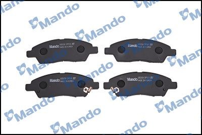 Колодки тормозные NISSAN Cube (02-08),March (02-10) передние (4шт.) MANDO MPN17 MANDO