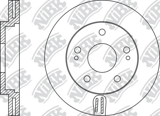 Диск тормозной MITSUBISHI LANCER (CS__) SPORT 1.6/2.0 00 передний RN1365 RN1365 NIBK