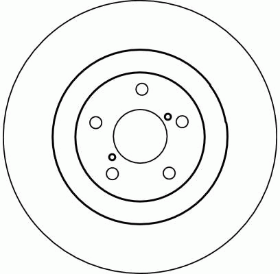 Диск тормозной передний SUBARU FORESTER, IMPREZA, LEGACY, OUTBACK DF4104 DF4104 TRW