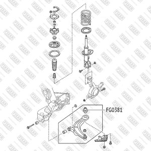 сайлентблок рычага!\ Mazda MPV 99> FG0381 FIXAR