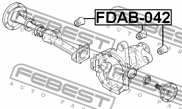 сайлентблок! передний дифференциал\ Ford F-150 10>/Expedition 5.4i 02> FDAB-042 FEBEST
