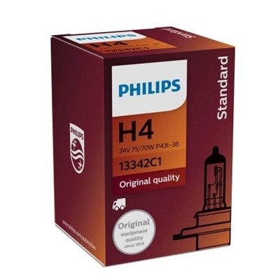 Лампа 24V H4 75/70W P43t-38 PHILIPS 13342C1 PHILIPS