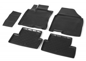 коврики салона! полиуретан 5 шт.\ Nissan Qashqai I 06-14 14105003 RIVAL