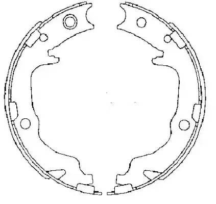 Колодки тормозные MITSUBISHI Lancer (08-),Outlander XL (06-12) задние барабанные 91073400 TEXTAR