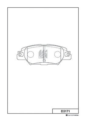 Колодки тормозные дисковые  MAZDA CX-5 (KE, GH) D3171 D3171 MK KASHIYAMA