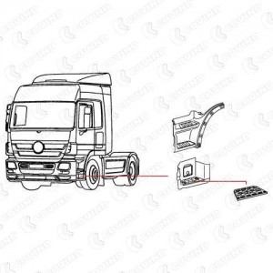 подножка !прав/лев MB Actros MP2, Axor 943215 COVIND
