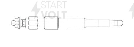 Свеча накаливания для а.м Peugeot Partner 96- ,Citroen Berlingo 96- 1.9D GLSP 08 GLSP 084 START VOLT