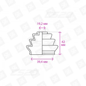 Пыльник ВАЗ-2123 корпуса механизма переключения КПП CS-20 12403 CS20