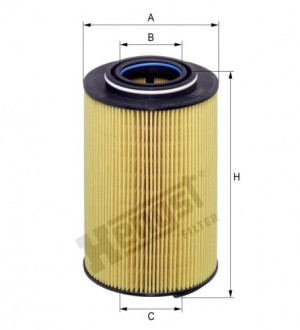 Фильтрующ.элемент маслас прокладкInternational PayStar 72>/ProStar 06>, MAN TGS  E831H D275 HENGST