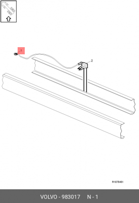 уплотнение кабеля !пластиковое \Volvo 983017 VOLVO