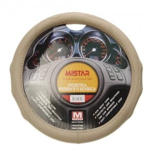 Оплетка руля (M) 37-39см бежевая MISTAR MIS17STW20BEM MISTAR