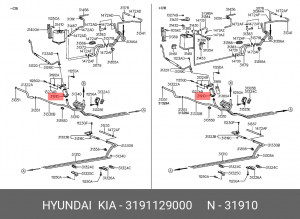 Фильтр топливный Hyundai 3191129000 HYUNDAI KIA
