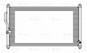 Радиатор кондиц. для а/м Honda CR-V (95-) 2.0i (LRAC 2317) LRAC 2317 LUZAR