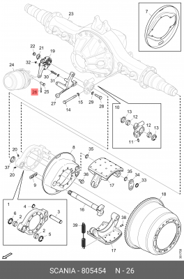 Шплинт из ч/м 805454 SCANIA