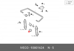 втулка заднего стабилизатора! D22\ IVECO 93801624 IVECO