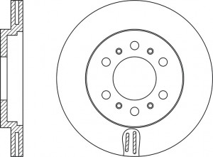 Диск тормозной MITSUBISHI PAJERO 2.5-3.0 90-00/PAJERO SPORT 2.5-3.0 98- передний RN1217 NIBK