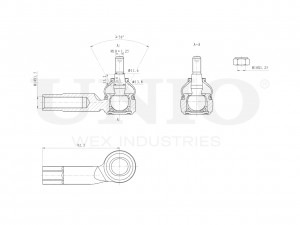 Наконечник рулевой левый SSP-10044 UNIO