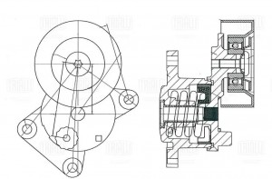 Ролик привод. ремня для а/м Geely Coolray (18-)/Atlas Pro (19-) 1.5T (с натяж. м CM 5674 TRIALLI