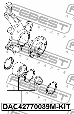 Подшипник сутпицы передний RENAULT MEGANE II 2002-2008 DAC42770039M-KIT DAC42770039M-KIT FEBEST