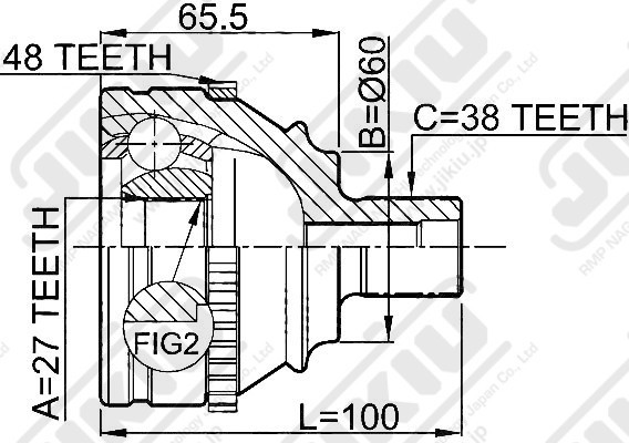 ШРУС JC33012 JC33012 JIKIU