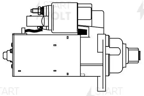 Стартер для а/м VAG Transporter T5 (02-)/Multivan V (03-) 2.5TDI 2кВт (LSt 1849) LST 1849 START VOLT