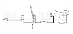 Амортизатор Mitsubishi Outlander (12-) (стойка) перед. прав. (AG 11356) AG 11356 TRIALLI