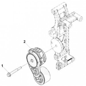 Болт М10х1,5х80 с фланцем и шестигр.голов. дв.Cummins (Haffen) 0469 HAFFEN