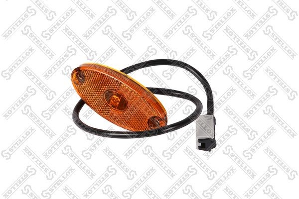 фонарь габаритный! LED овальный желтый 102x46 12-24V с кабелем 50cm click-in\ Ko 87-33538-SX STELLOX