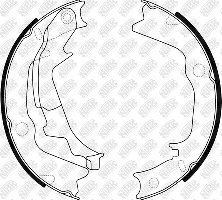 Колодки стояночного тормоза HYUNDAI i20 09-  FN0661 FN0661 NIBK