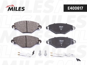 Колодки тормозные передние (Смесь Low-Metallic) CITROEN C5 1.6D/2.0D/1.8/2.0 01- E400617 MILES
