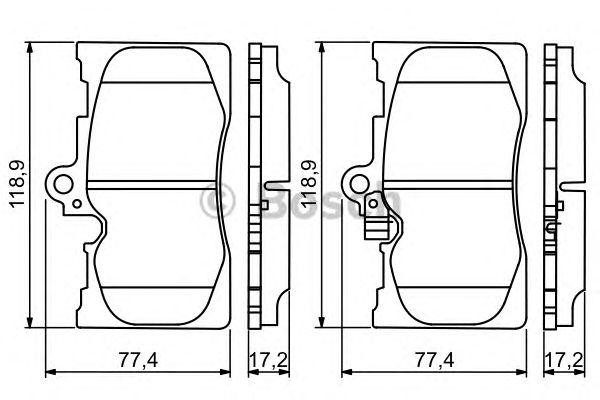 LEXUS GS 300/400/430 (2005>) 0 986 494 252 BOSCH