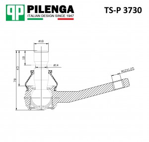 Опора шаровая рычага подвески HYUNDAI/KIA SPORTAGE III TS-P3730 TS-P 3730 PILENGA