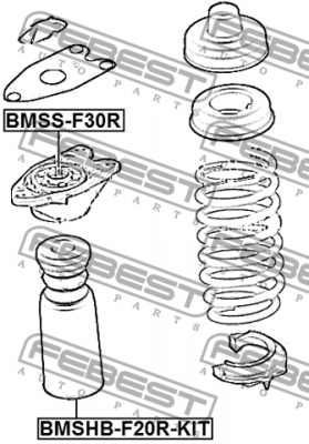 Опора амортизатора задняя BMW 1 F20/F21 2010- BMSS-F30R BMSS-F30R FEBEST