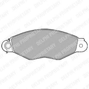 LP1610 колодки дисковые п.\ Citroen Xsara 1.4i-1.9TD, Renault Kangoo all 97-05 LP1610 DELPHI