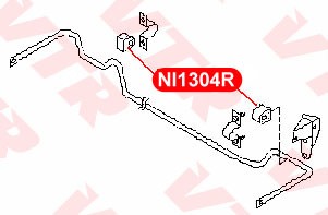 Втулка стабилизатора NISSAN Avenir (98-05) заднего VTR NI1304R VTR