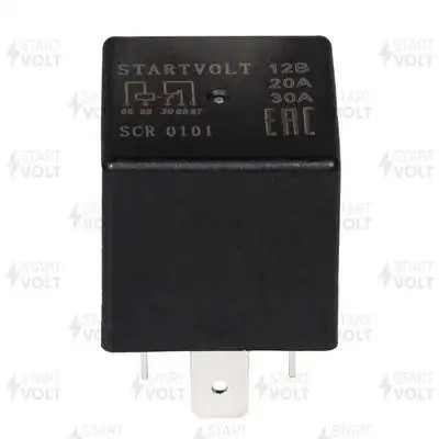 Реле автомобильное 5 конт. 12V 20/30А (без кронштейна) (SCR 0101) SCR 0101 START VOLT