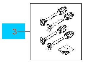 Ремкомплект суппорта CHEVROLET Lacetti переднего комплект OE 93740249 GENERAL MOTORS