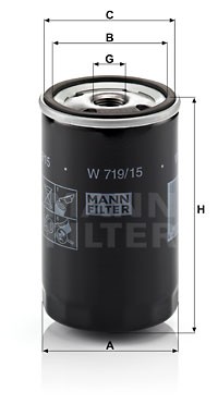 Фильтр масляный W719/15 W 719/15 MANN FILTER