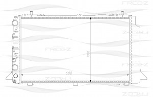 Радиатор AUDI 80 91- KK0114 KK0114 FREE Z