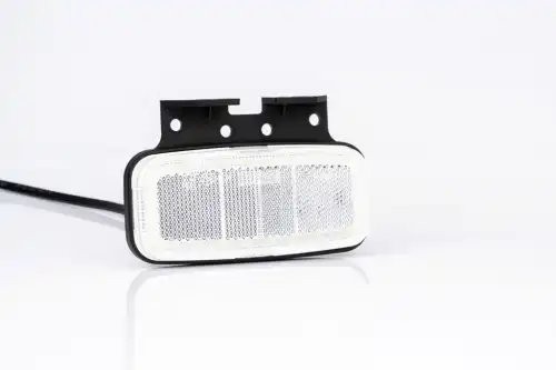 фонарь габаритный! LED, белый, 123х56, с кронштейном, с проводом 0,5м\ Universal FT075BKLED FRISTOM