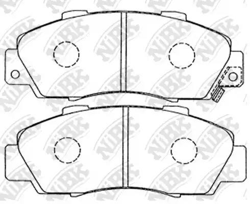 Колодки передние (HONDA ACCORD 91-98/CR-V 95-02) PN8254 PN8254 NIBK
