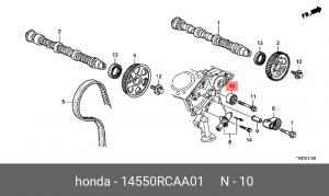 Ролик натяжителя 14550RCAA01 14550RCAA01 HONDA