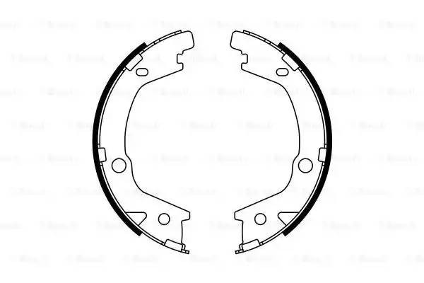 Колодки тормозные барабанные 0 986 487 770 BOSCH