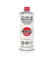 MITASU PLATINUM PAO SN 5W-40 Dexos 2  Масло моторное синтетическое -- 1 л.  MJ-1 MJ-112-1 MITASU