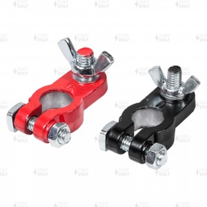 Клеммы АКБ в комплекте свинец с покрытием, гайка-барашек (SBT 032) SBT 032 START VOLT